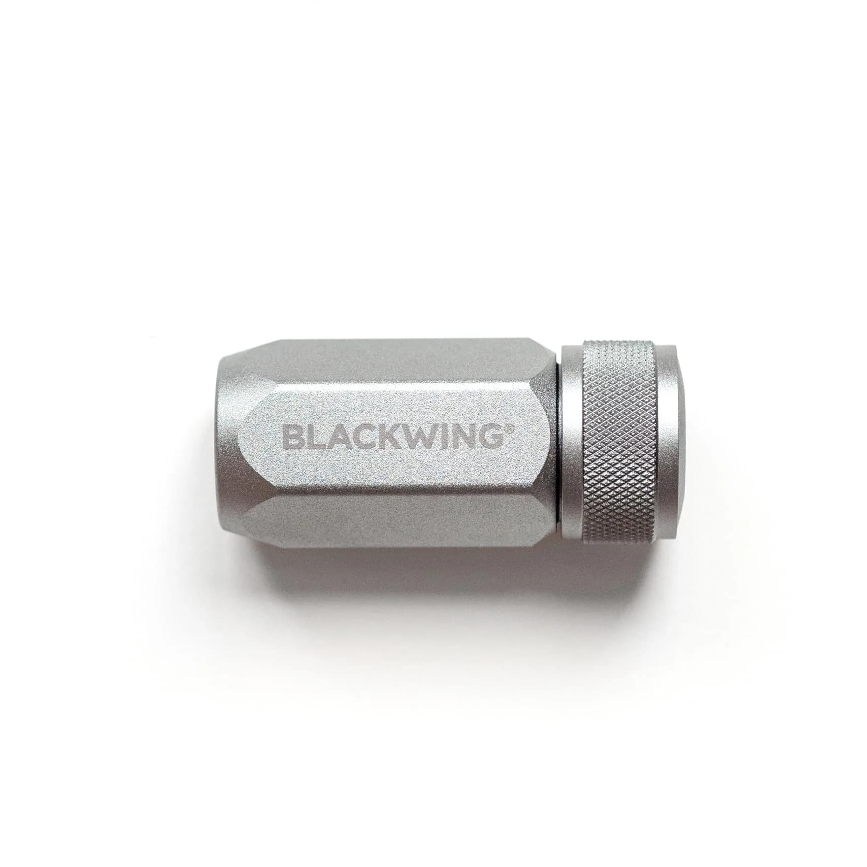 Blackwing One-Step Long Point Pencil Sharpener Grey | German Steel Blade, Machined Aluminum Body - view 2