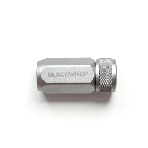 Blackwing One-Step Long Point Pencil Sharpener Grey | German Steel Blade, Machined Aluminum Body thumbnail 2