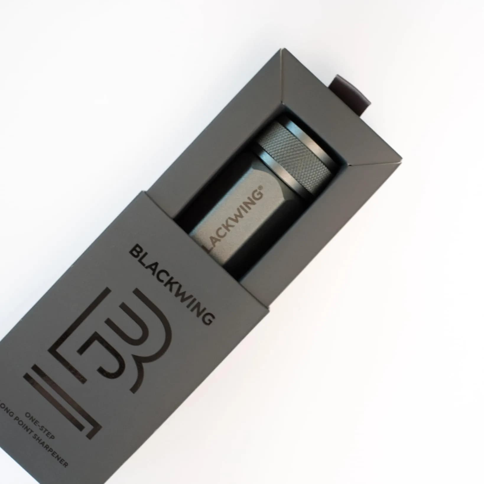 Blackwing One-Step Long Point Pencil Sharpener Grey | German Steel Blade, Machined Aluminum Body - view 4