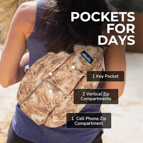 KAVU Rope Bag, Cotton Canvas Crossbody for Travel, Dream Trail | Iconic 10L Unisex Sling thumbnail 4