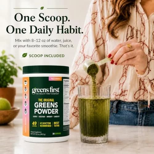 Greens First Original Greens Powder Peach Mango 10.3oz | Trusted Daily Nutrition thumbnail 8