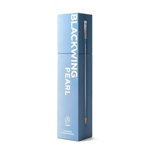 Blackwing Pearl Pencils Balanced Japanese Graphite Blue Finish 12 Count | Premium Writing Instrument thumbnail 7