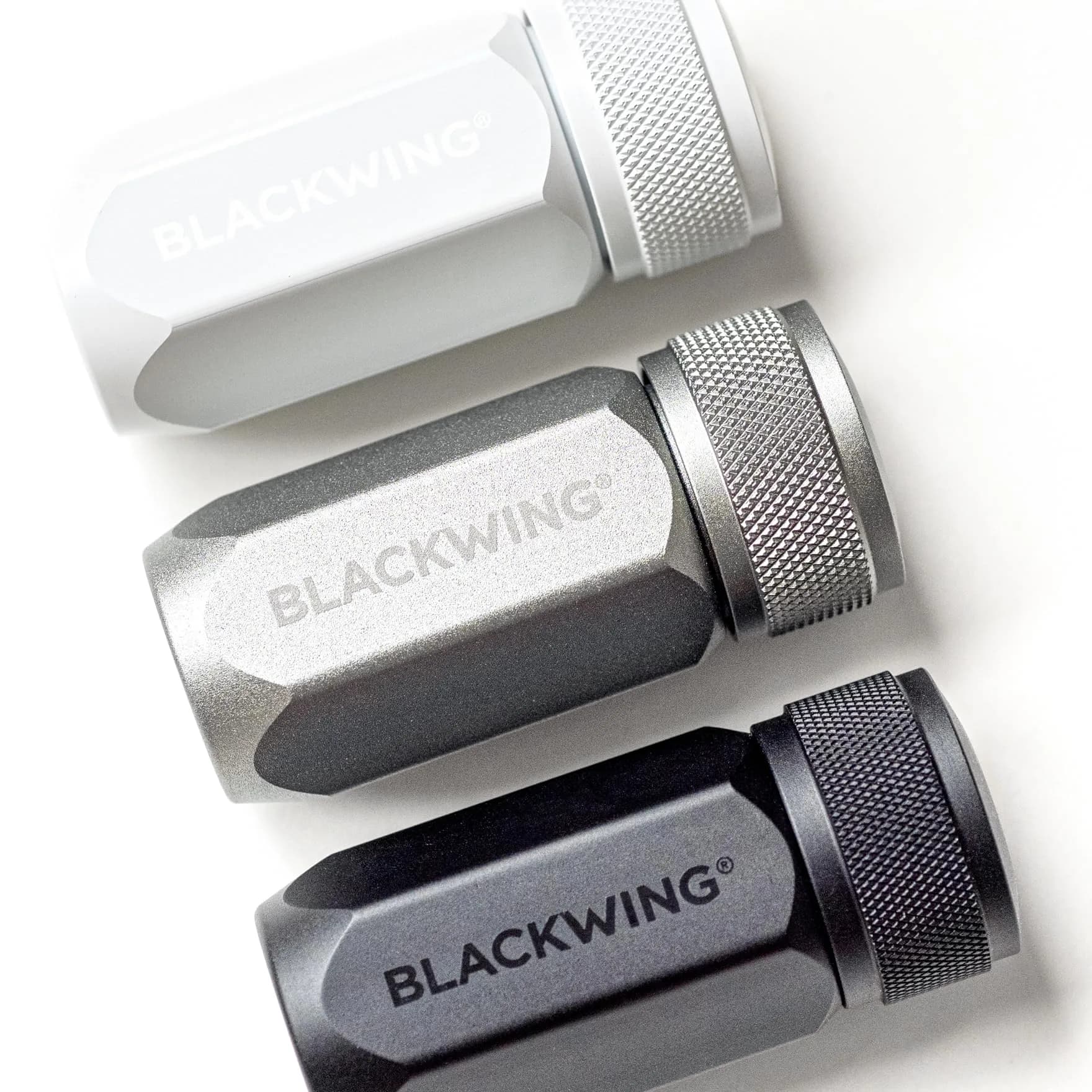 Blackwing One-Step Long Point Pencil Sharpener White | German Steel Blade, Machined Aluminum Body - view 7