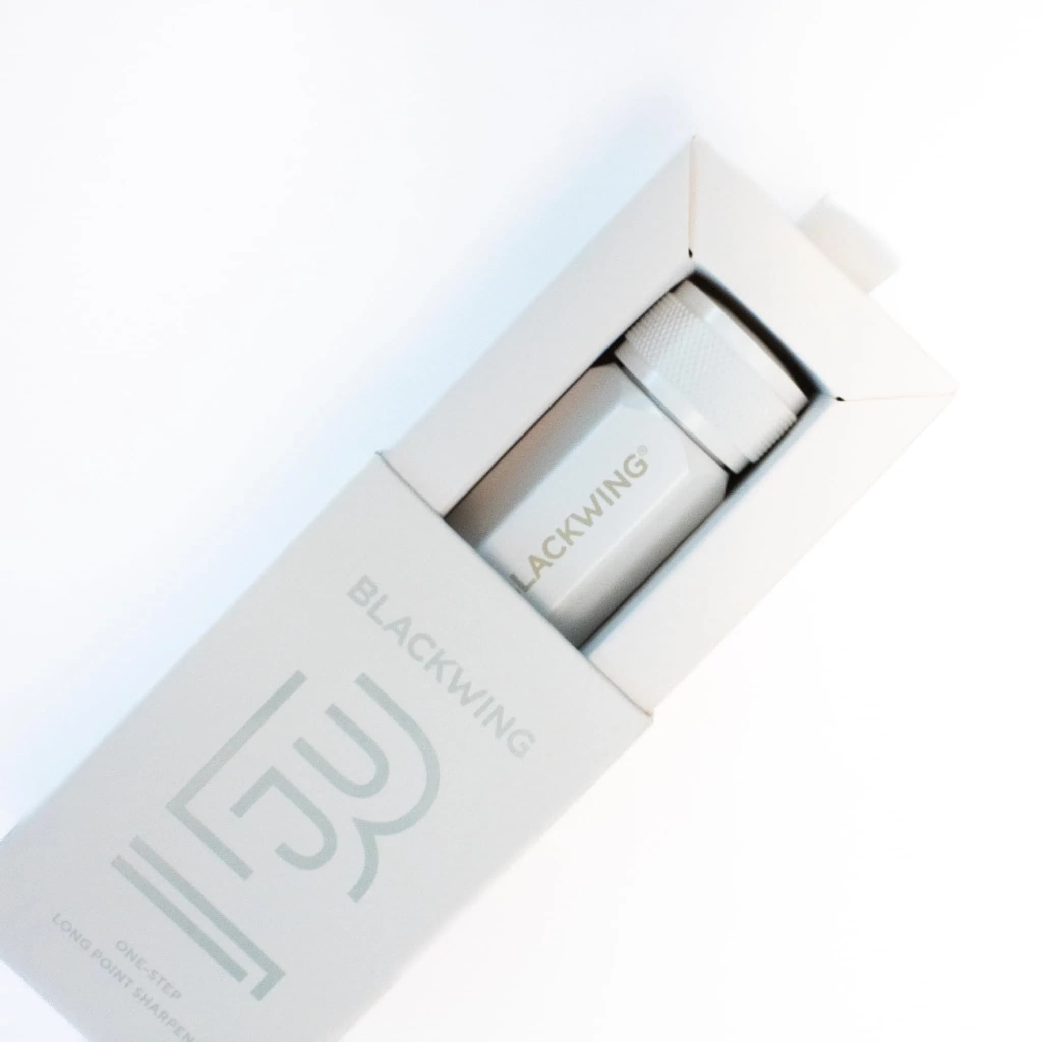 Blackwing One-Step Long Point Pencil Sharpener White | German Steel Blade, Machined Aluminum Body - view 3