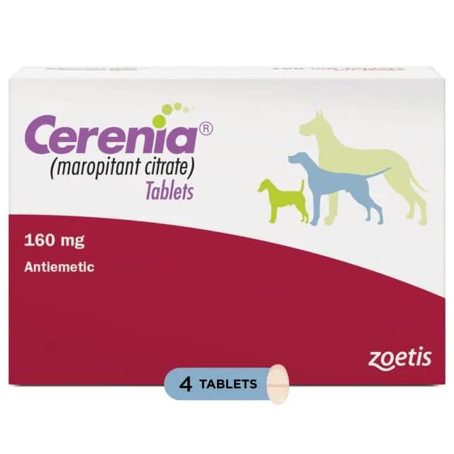 Cerenia (maropitant citrate) for Dogs 160 mg | Prevents Vomiting & Motion Sickness thumbnail 2