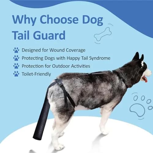 BARKLESS Dog Tail Protector Size L | Wound Cover for Medium & Large Dogs, Breathable & Adjustable thumbnail 7