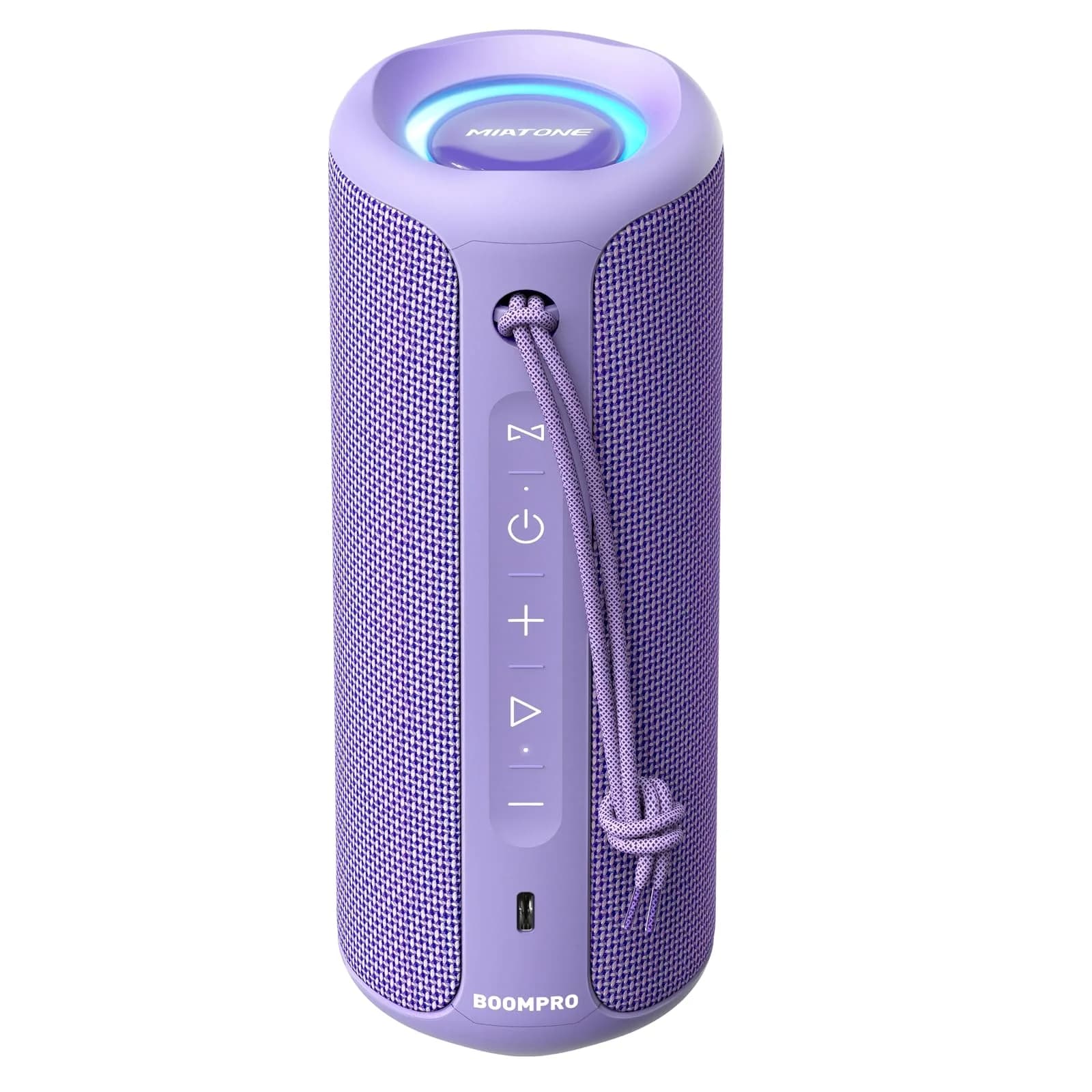 MIATONE BOOMPRO Portable Bluetooth Speaker 36W Stereo Sound - 7.4 inch (19 cm) - Purple - main product image