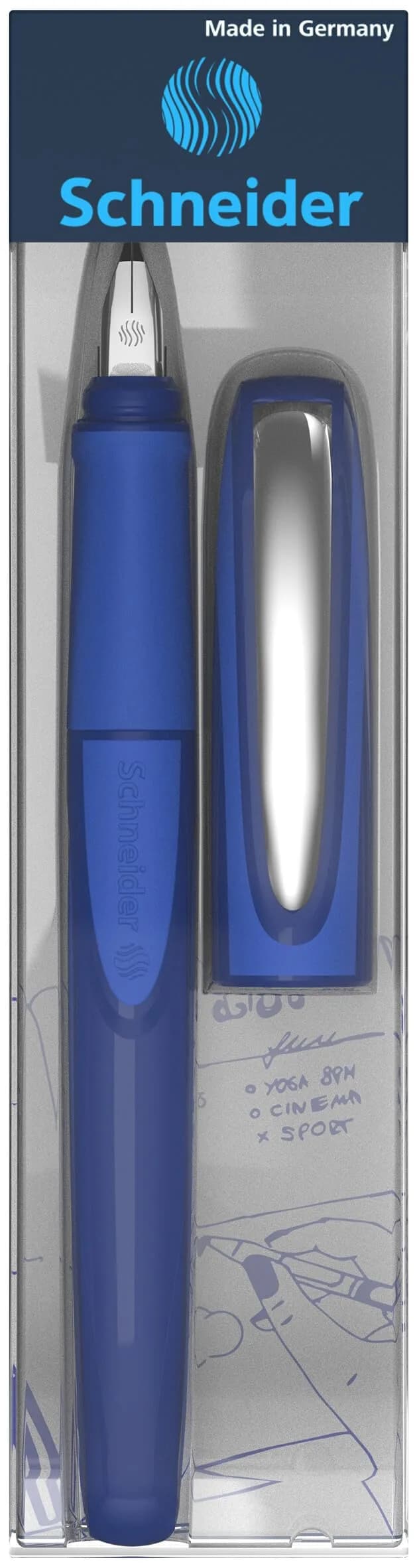 Schneider Ray Left-Handed Fountain Pen M+ Line Size, 14cm (5.5in) | German Precision Writing - view 4