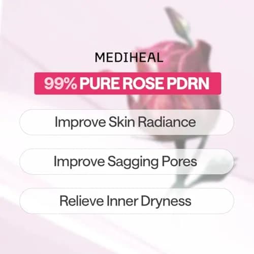MEDIHEAL Rose PDRN Essential Face Sheet Mask 10ea | Korean Skincare for Healthy Glow thumbnail 2