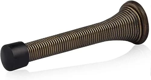 HOMOTEK Spring Door Stopper 50 Pack Antique Brass | Protects Walls and Doors thumbnail 1