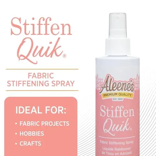 Aleene's Stiffen-Quik Pump Spray Fabric Stiffener 236ml (8 fl oz) | Dries Clear, Washable, Nontoxic thumbnail 2