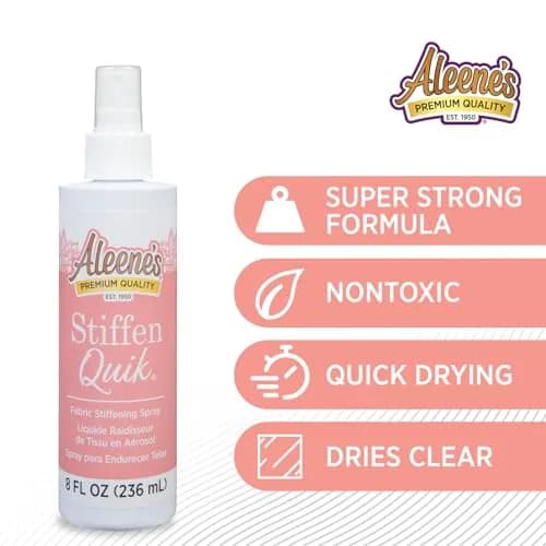 Aleene's Stiffen-Quik Pump Spray Fabric Stiffener 236ml (8 fl oz) | Dries Clear, Washable, Nontoxic thumbnail 3