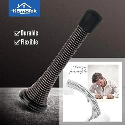 HOMOTEK Oil Rubbed Bronze Spring Door Stops 40 Pack | Heavy Duty Door Stopper with Rubber Bumper Tips thumbnail 2