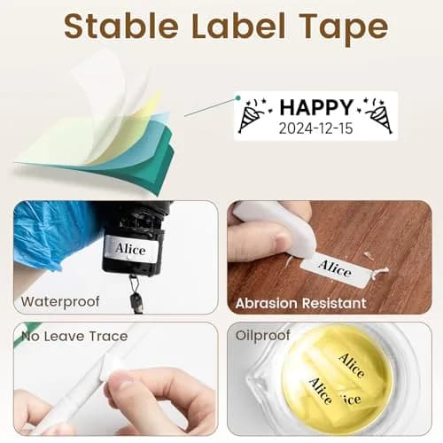 Phomemo D30 Portable Thermal Label Printer, Handheld Bluetooth Mini Label Maker with 3 Tapes | 203dpi Resolution thumbnail 7