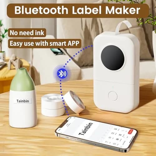 Phomemo D30 Portable Thermal Label Printer, Handheld Bluetooth Mini Label Maker with 3 Tapes | 203dpi Resolution thumbnail 2