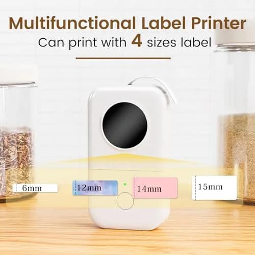 Phomemo D30 Portable Thermal Label Printer, Handheld Bluetooth Mini Label Maker with 3 Tapes | 203dpi Resolution thumbnail 3