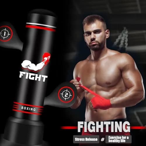 JUOIFIP Heavy Punching Bag for Adults Teens 183cm (70inch) | Boxing MMA Training thumbnail 5