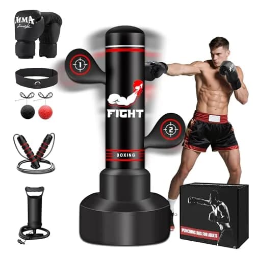 JUOIFIP Heavy Punching Bag for Adults Teens 183cm (70inch) | Boxing MMA Training thumbnail 1