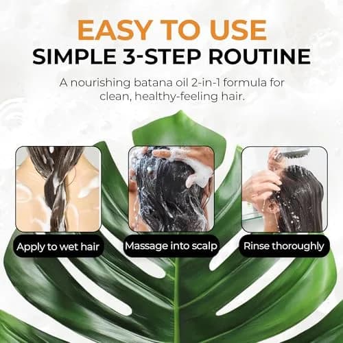 RA COSMETICS Batana Oil 2-in-1 Strengthening Shampoo & Conditioner – Promotes Hair Growth, Hydrates & Repairs Dry, Damaged Hair, 8oz thumbnail 7