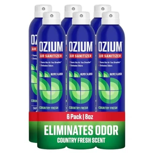 Ozium Air Sanitizer Spray Country Fresh 8 oz (237 ml) | Eliminates Odors & Sanitizes Air thumbnail 1