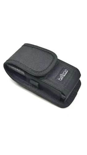 BELTRON Vertical Nylon Case for CAT S22 Flip Phone & Sonim XP3 Plus, Heavy Duty Belt Loop & Metal Clip, Black thumbnail 3