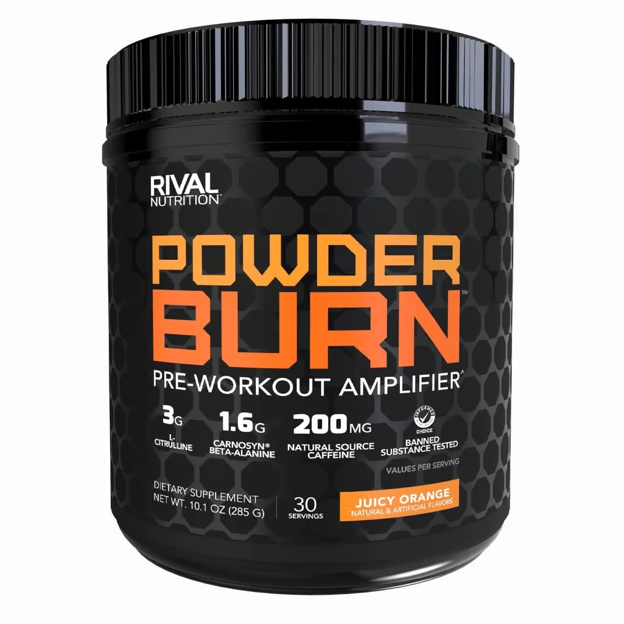Rival Nutrition Powder Burn Juicy Orange | Pre-Workout Powder for Energy & Endurance