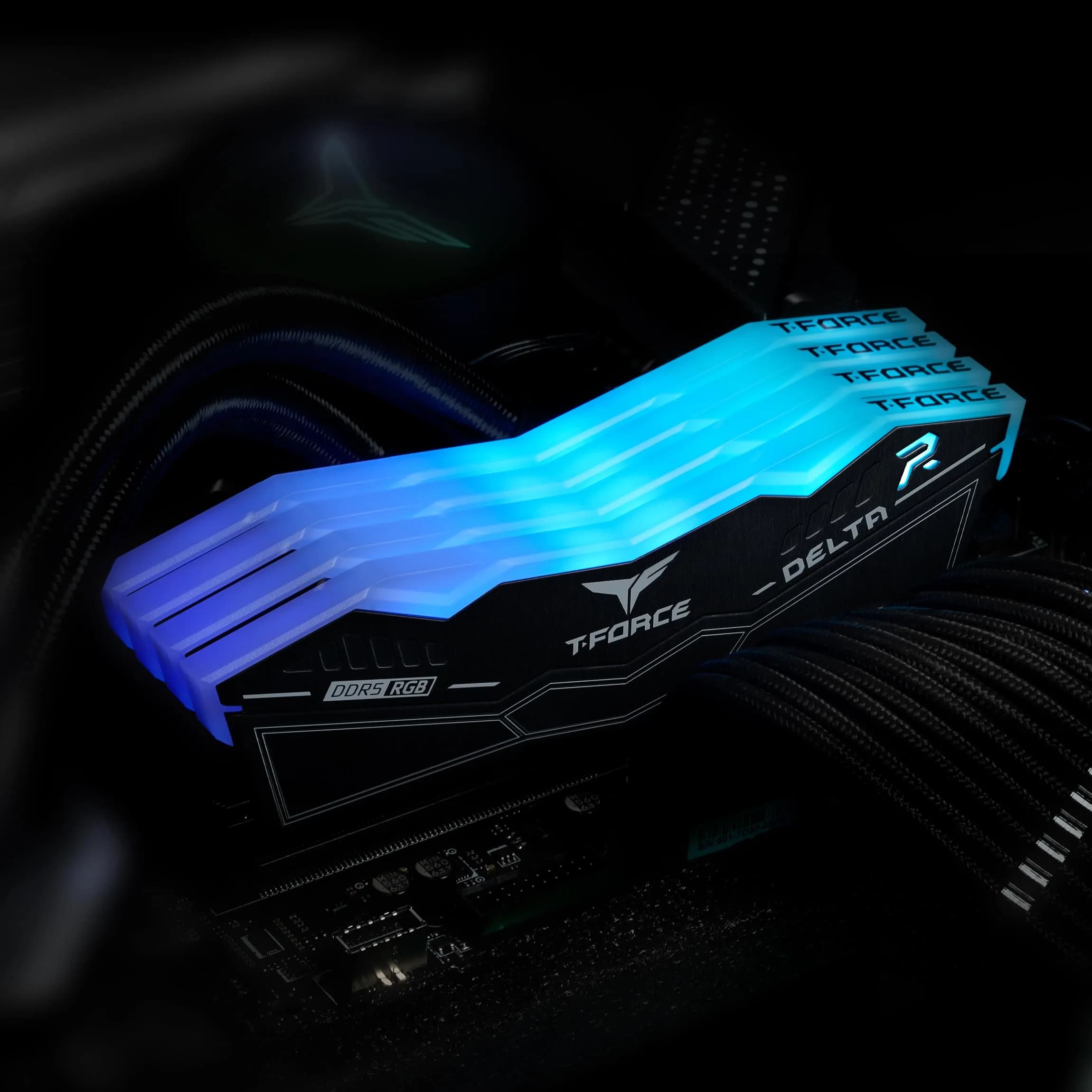 TEAMGROUP T-Force Delta RGB DDR5 RAM 64GB (2x32GB) 6000MHz CL38 Black | High-Speed Desktop Memory - view 7