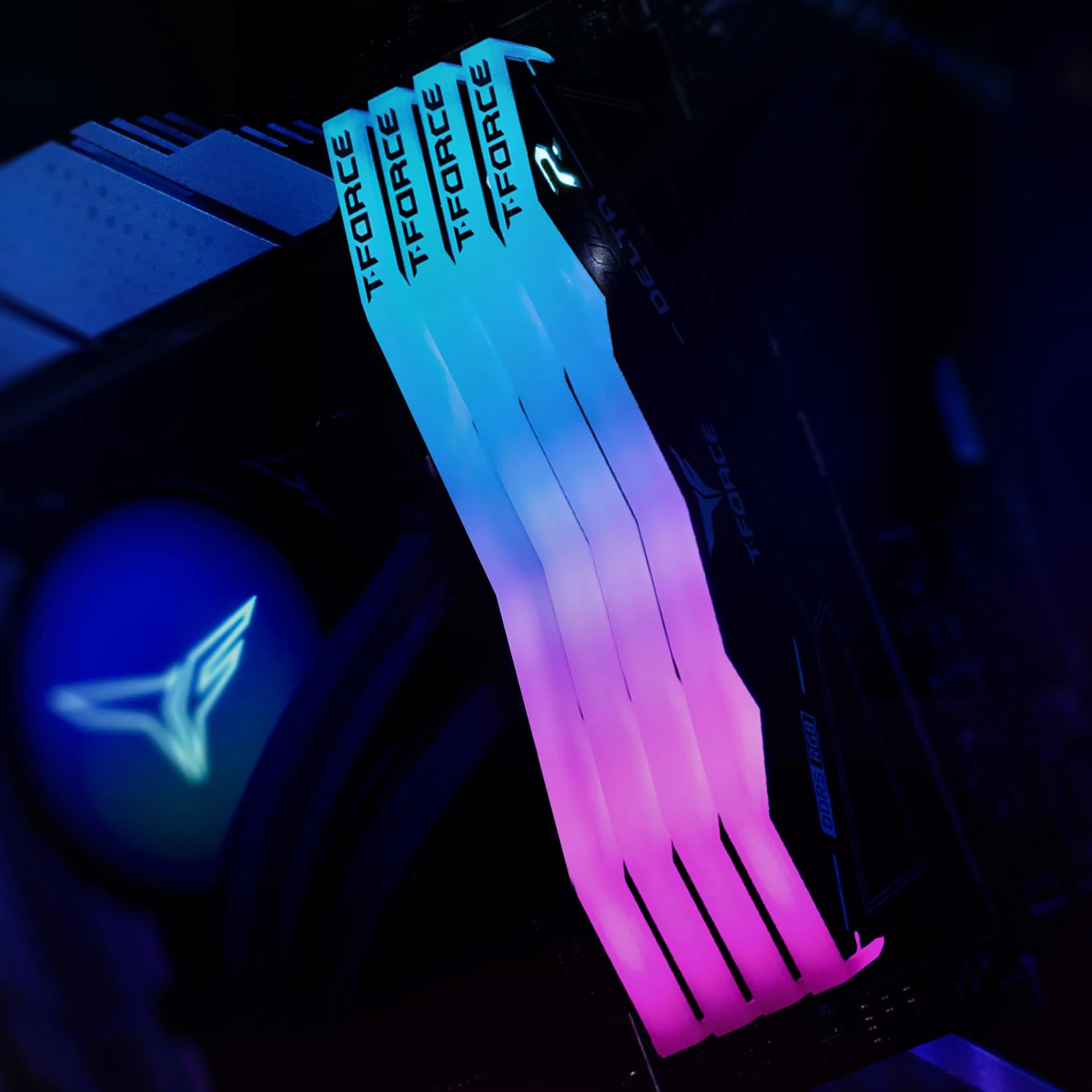 TEAMGROUP T-Force Delta RGB DDR5 RAM 64GB (2x32GB) 6000MHz CL38 Black | High-Speed Desktop Memory - view 8