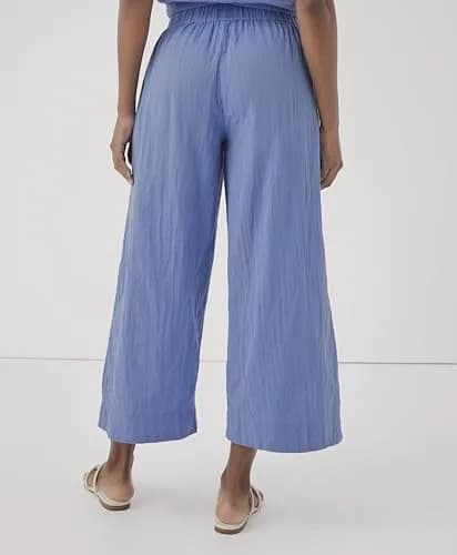 Pact Organic Cotton Women's Gauze Wide Leg Pant | Breathable, Flowy & Comfortable in Warm Weather thumbnail 6