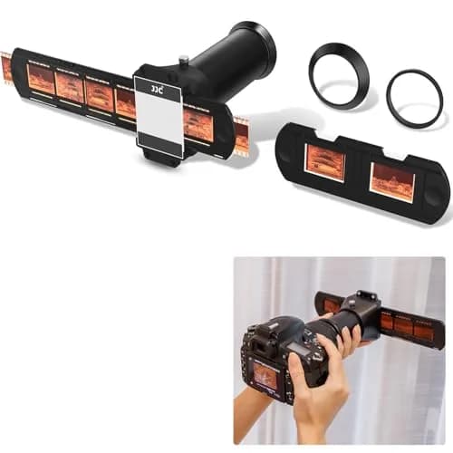JJC 35mm Photo Slide and Negative Film Digitizing Adapter Set Ket | Convert 135 Slides & Negatives to Digital Files thumbnail 1