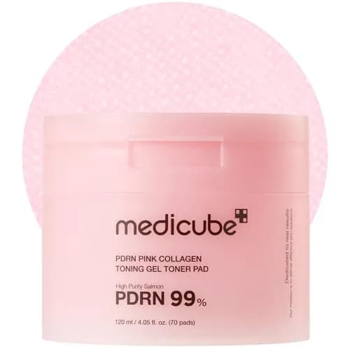 medicube PDRN Pink Collagen Jelly Toner Pads 70 Count | Soothing & Radiance thumbnail 1