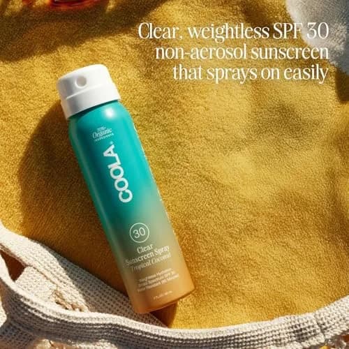 COOLA Organic Sunscreen SPF 30 Spray - Tropical Coconut, Travel Size 2 Fl Oz (Pack of 1) - view 4