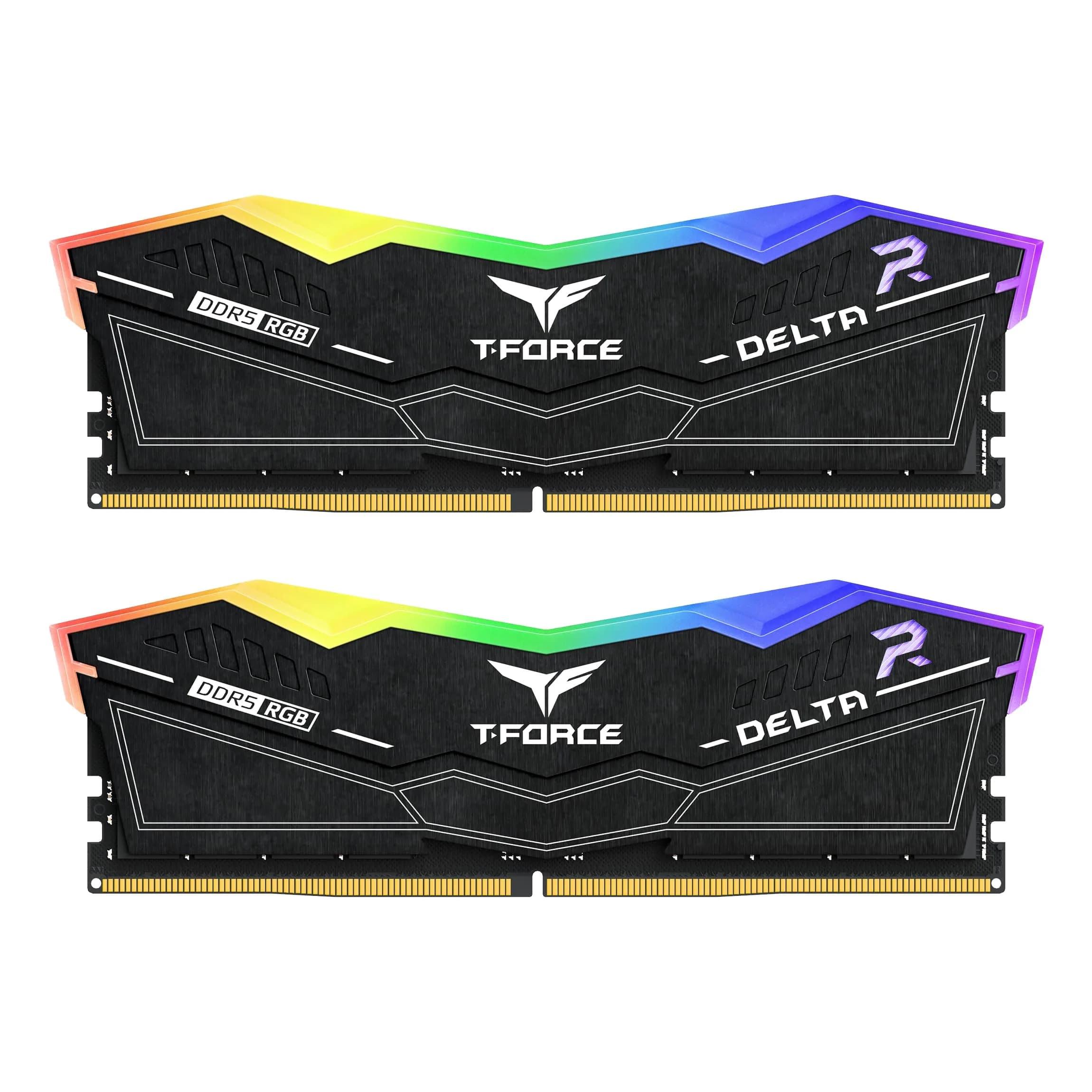 TEAMGROUP T-Force Delta RGB DDR5 32GB (2x16GB) 6000MHz CL38 Black Desktop Memory Module Ram - main product image