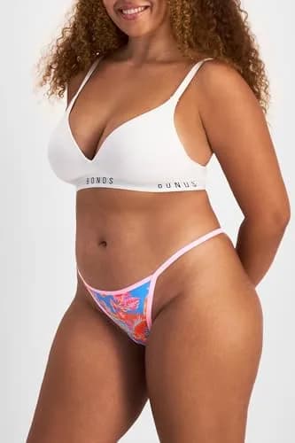 Bonds Women’s Thong Underwear 3-Pack | Breathable Cotton Blend, Soft Stretch, Everyday Comfort thumbnail 4