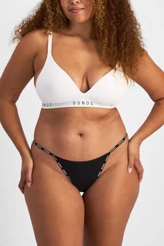 Bonds Women’s Thong Underwear 3-Pack | Breathable Cotton Blend, Soft Stretch, Everyday Comfort thumbnail 3