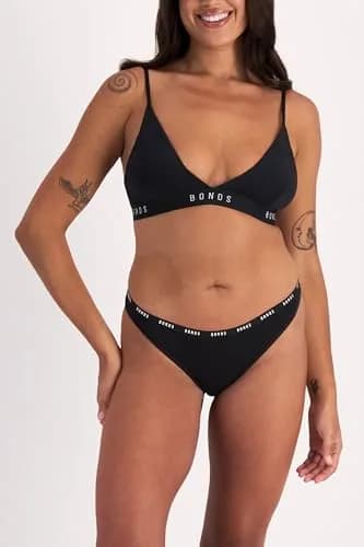Bonds Women’s High-Cut Bikini Panties 3-Pack | Stretch Cotton-Blend, Soft Comfort thumbnail 5