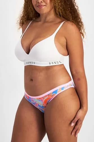 Bonds Women’s High-Cut Bikini Panties 3-Pack | Stretch Cotton-Blend, Soft Comfort thumbnail 3