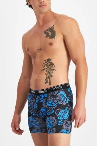 Bonds Men’s Mid-Length Boxer Briefs 3-Pack | Soft Cotton, Everyday Comfort Underwear thumbnail 3