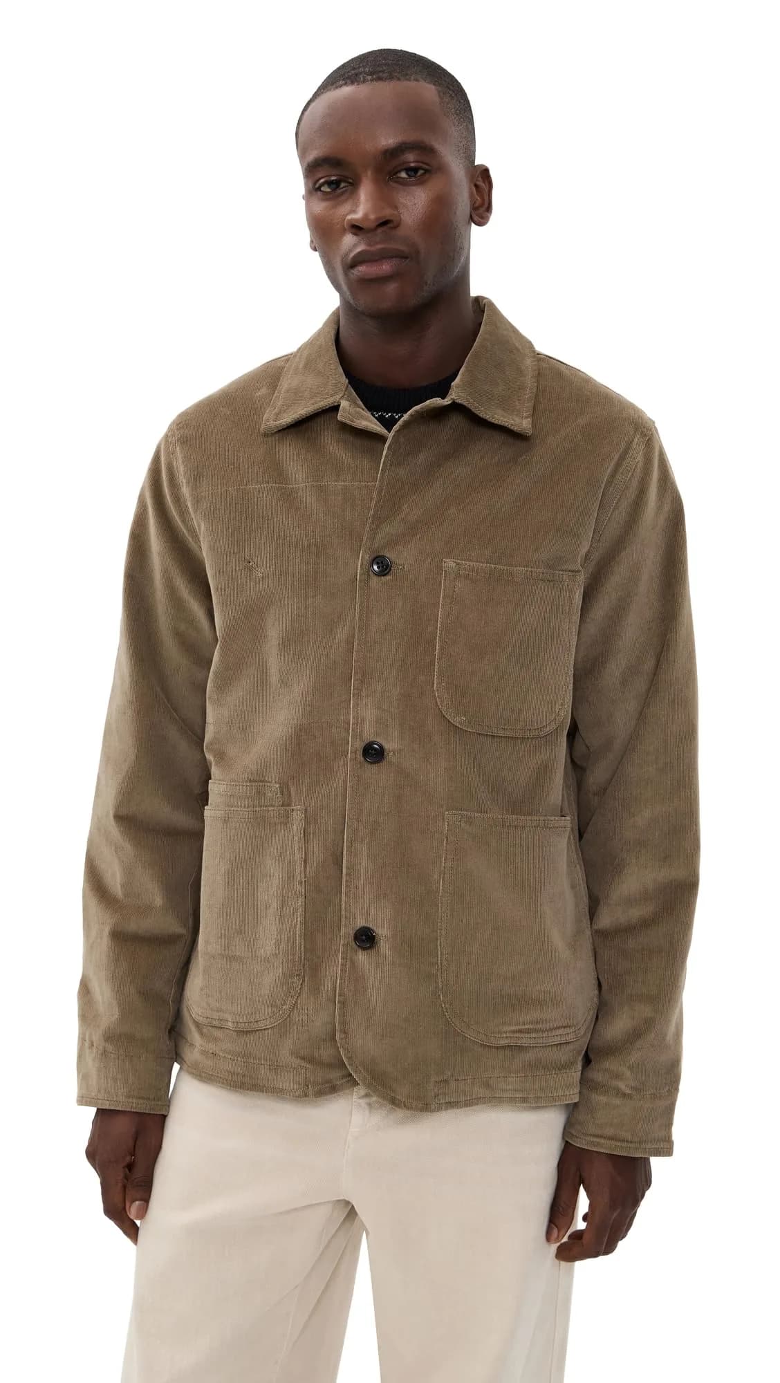Paul Smith Mens Work Jacket Hazel | Organic Cotton Blend, Fully Lined, Regular Fit — Large