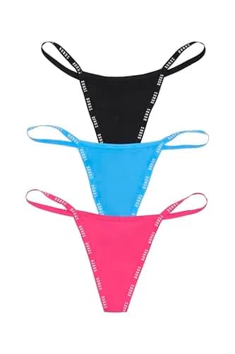 Bonds Women’s Thong Underwear 3-Pack | Breathable Cotton Blend, Soft Stretch, Everyday Comfort thumbnail 1