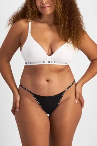Bonds Women’s Thong Underwear 3-Pack | Breathable Cotton Blend, Soft Stretch, Everyday Comfort thumbnail 3
