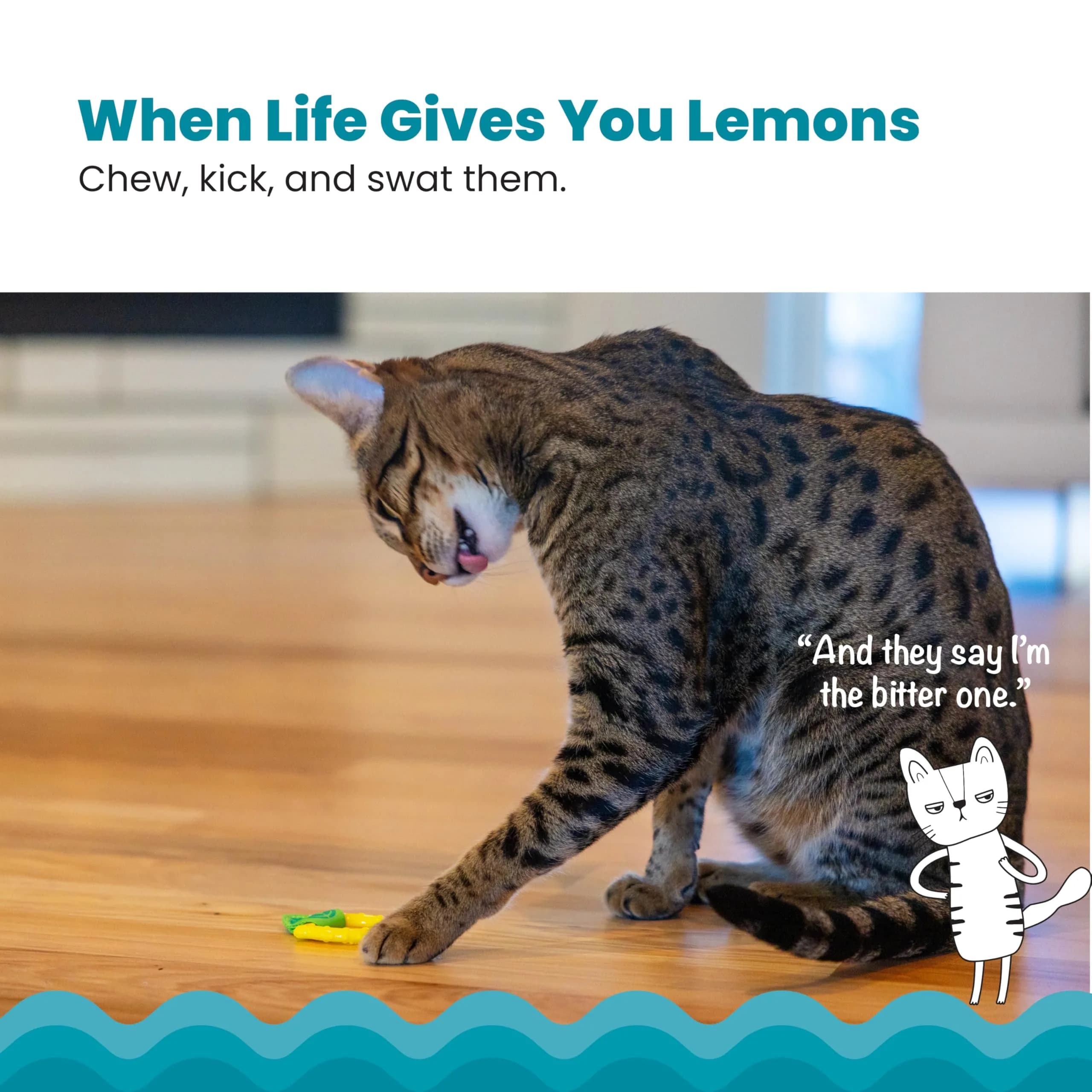 Catstages Dental Banana Cat Toy - Lemon Yellow, 13.5cm (5.3") - Infused with Catnip & Crinkle Sound - view 2