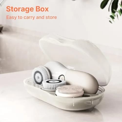 TOUCHBeauty Face Scrubber with 3 Brush Heads & 2 Speeds | Deep Cleansing & Exfoliating for All Skin Types thumbnail 4