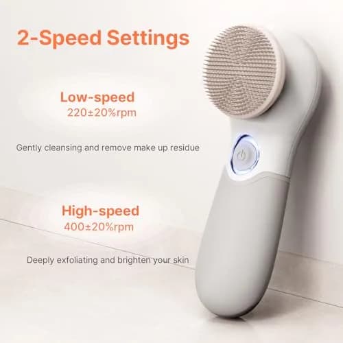 TOUCHBeauty Face Scrubber with 3 Brush Heads & 2 Speeds | Deep Cleansing & Exfoliating for All Skin Types thumbnail 2