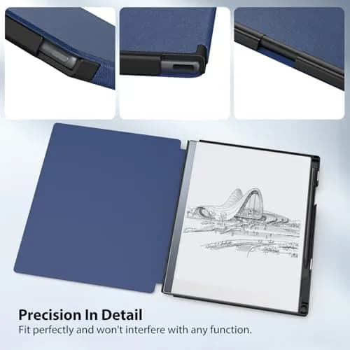 TiMOVO Case for Remarkable 2 10.3" (26.16 cm) Dark Blue Folio with Pen Slot | Protective Hard Back Shell thumbnail 5