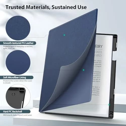 TiMOVO Case for Remarkable 2 10.3" (26.16 cm) Dark Blue Folio with Pen Slot | Protective Hard Back Shell thumbnail 2