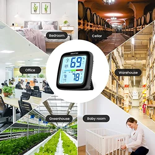 SMARTRO SC42 Digital Hygrometer Indoor Room Thermometer | High Precision Temperature & Humidity Monitor thumbnail 7