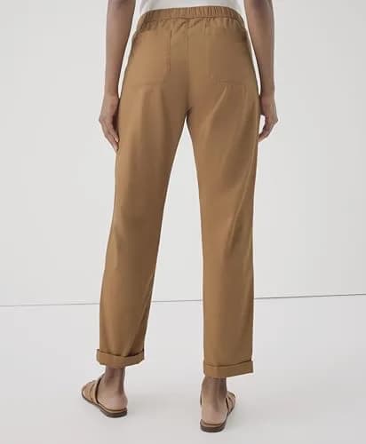 Pact Organic Cotton Women's Daily Pants Camel | Breathable, Stretch & Versatile (70-120 chars) thumbnail 8