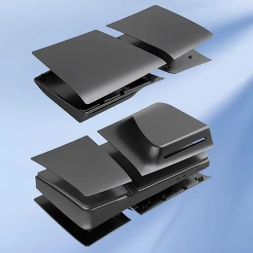 MIKNEKE Black Matte Faceplates for PS5 Pro Disc Edition | Replacement Side Shell Panels thumbnail 3