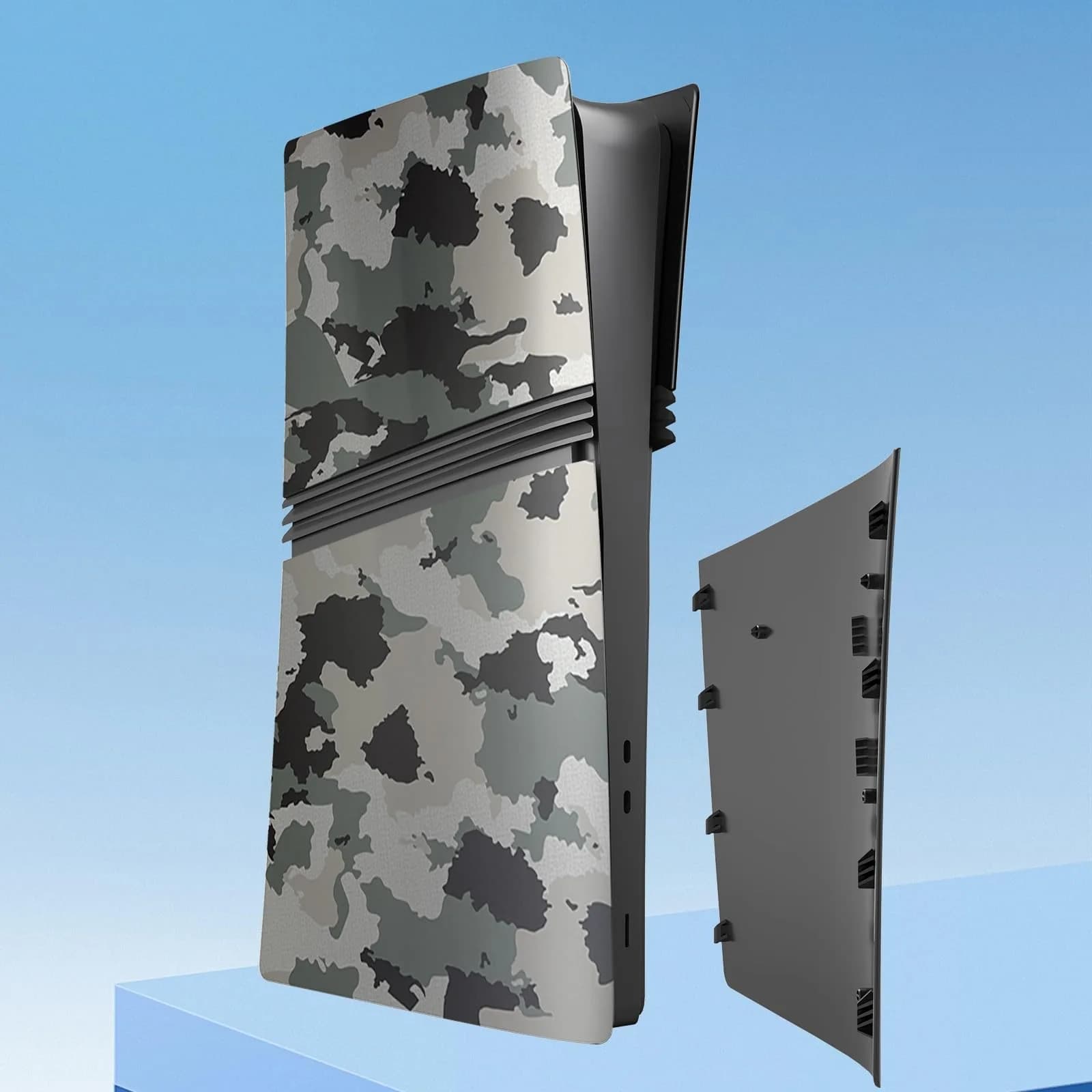 MIKNEKE Cover Plates for PS5 Pro Digital Edition Matte FacePlates Accessories in Camouflage | Durable ABS Shell for Console Protection thumbnail 4